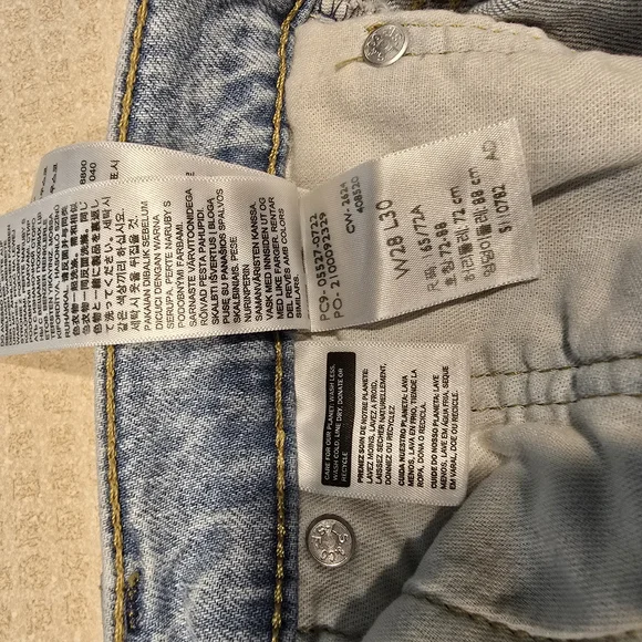 Levi's 527 Boot Cut Men's Light Wash Blue Jeans 28 X 30 - Picture 5 of 6